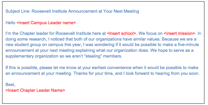 Meeting Appointment Letter Template
